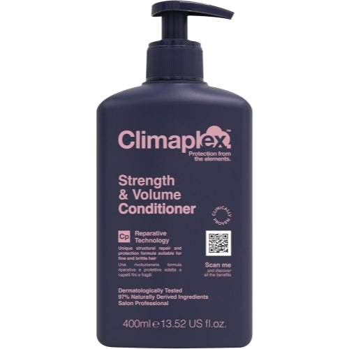 Climaplex Strength and Volume Conditioner - Moisturizing and Protective Properties - Contains Detangling Benefits - Leaves Hair Silky Smooth - Suitable for All Hair Types - Cruelty Free - 13.52 oz