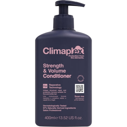 Climaplex Strength and Volume Conditioner - Moisturizing and Protective Properties - Contains Detangling Benefits - Leaves Hair Silky Smooth - Suitable for All Hair Types - Cruelty Free - 13.52 oz