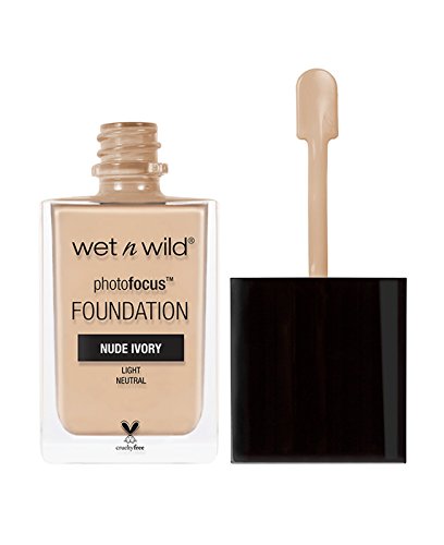 wet n wild Photo Focus Matte Liquid Foundation Nude Ivory, Vegan & Cruelty-Free