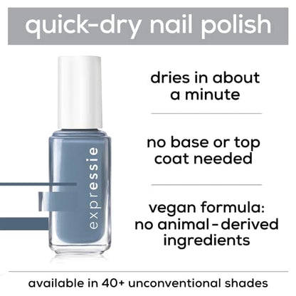 essie expressie Quick-Dry Nail Polish, 8-Free Vegan, Sk8 with Destiny, Vibrant Yellow, Curbside Pick Me Up, 0.33 Ounce