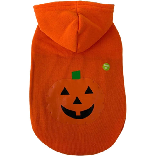 Halloween Light-Up Hoodie - Pumpkin Pet Costume, Pet Cosplay Outfits, Funny Pet Costumes - (Medium)