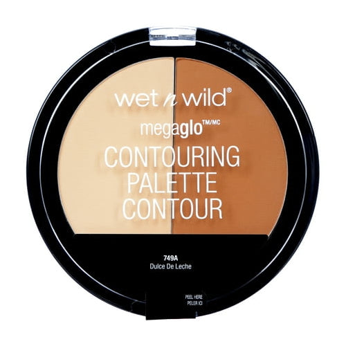 wet n wild MegaGlo Contouring Duo Palette, Highlighting, Dulce De Leche, 0.44 oz