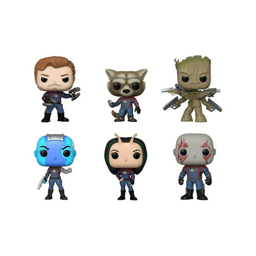 Funko Pop! Guardians of the Galaxy Vol. 3 - 6-Pack Vinyl Bobbleheads (Walmart Exclusive)