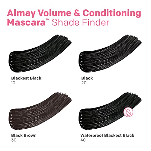 Almay Volume & Conditioning Mascara, Hydrating All Day Wear, 20 Black, 0.27 fl oz.