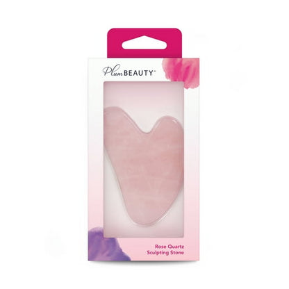 Plum Beauty, Rose Quartz Facial Sculpting Gua Sha Stone