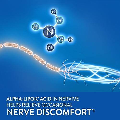 Nervive Nerve Relief PM, Alpha Lipoic Acid, Vitamin B12, B6, B1, 30 Tablets (Packaging May Vary)