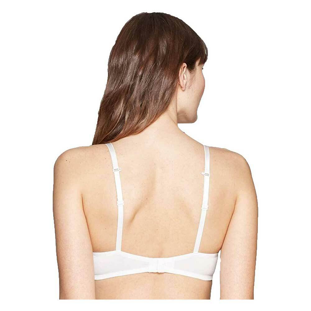 Auden Women's Radiant Plunge Push Up Bra Silver Foil