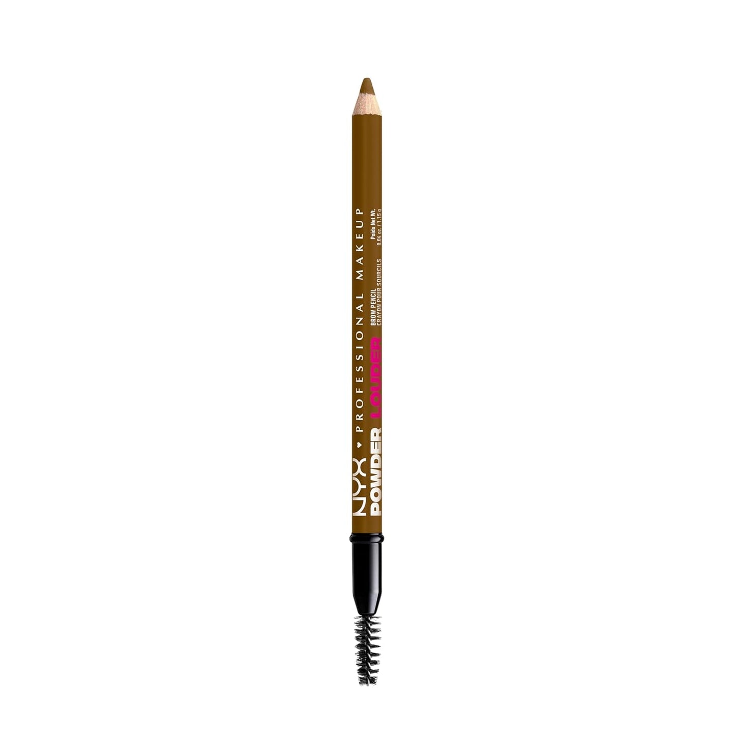 NYX PROFESSIONAL MAKEUP Powder Louder Eyebrow Pencil, Brow Pencil with Buildable Volume For Up To 12HR Wear, Vegan Formula - Blonde