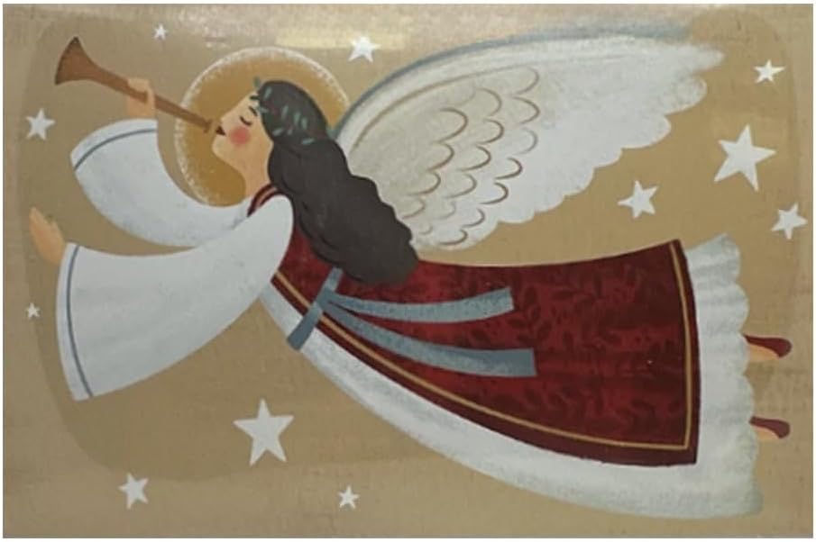 American Greetings Christmas Holiday Cards with Envelopes - 4 3/4" x 7 1/4" - (Angel 2-16 Ct)