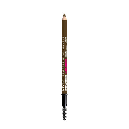 NYX PROFESSIONAL MAKEUP Powder Louder Eyebrow Pencil, Brow Pencil with Buildable Volume For Up To 12HR Wear, Vegan Formula - Taupe