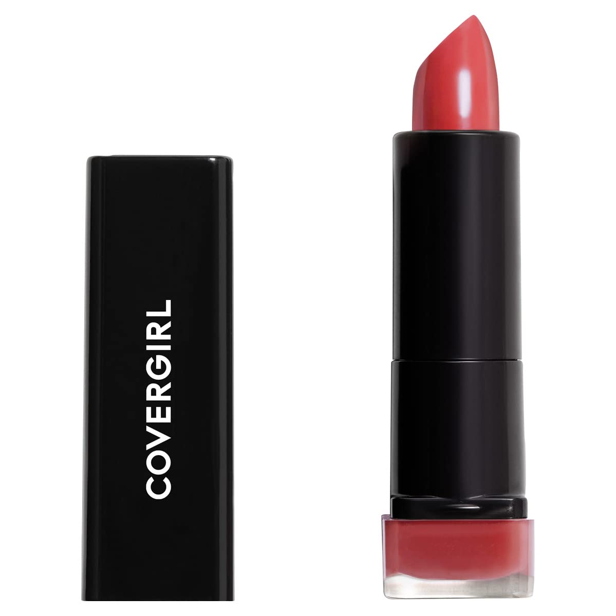 COVERGIRL Exhibitionist Cream Lipstick, 305 Hot, 0.12 oz, Lipstick, Moisturizing Lipstick, Long Lasting Lipstick, Glossy Lipstick, Hydrating Lipstick, Long Lasting