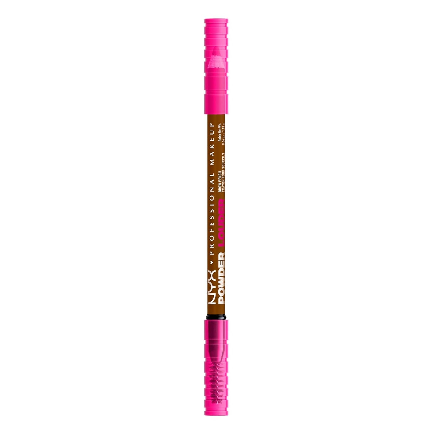 NYX PROFESSIONAL MAKEUP Powder Louder Eyebrow Pencil, Brow Pencil with Buildable Volume For Up To 12HR Wear, Vegan Formula - Auburn