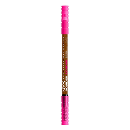 NYX PROFESSIONAL MAKEUP Powder Louder Eyebrow Pencil, Brow Pencil with Buildable Volume For Up To 12HR Wear, Vegan Formula - Auburn
