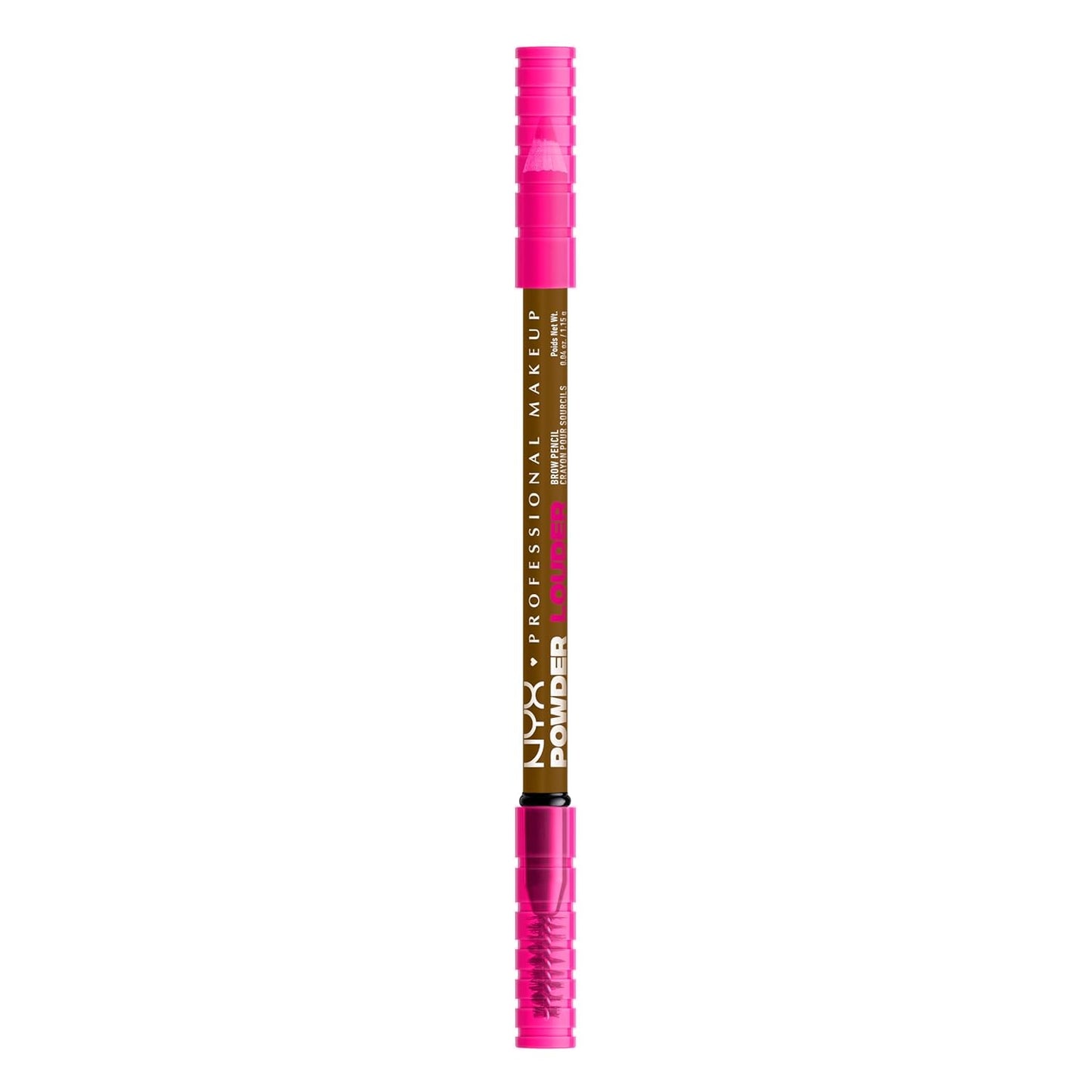 NYX PROFESSIONAL MAKEUP Powder Louder Eyebrow Pencil, Brow Pencil with Buildable Volume For Up To 12HR Wear, Vegan Formula - Blonde