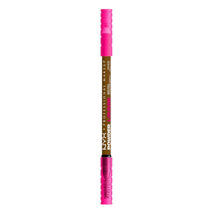 NYX PROFESSIONAL MAKEUP Powder Louder Eyebrow Pencil, Brow Pencil with Buildable Volume For Up To 12HR Wear, Vegan Formula - Blonde