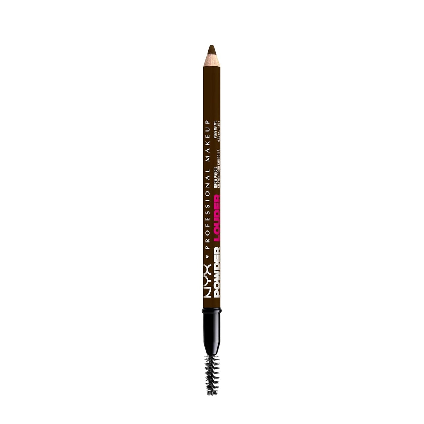 NYX PROFESSIONAL MAKEUP Powder Louder Eyebrow Pencil, Brow Pencil with Buildable Volume For Up To 12HR Wear, Vegan Formula - Ash Brown