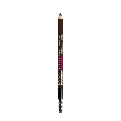 NYX PROFESSIONAL MAKEUP Powder Louder Eyebrow Pencil, Brow Pencil with Buildable Volume For Up To 12HR Wear, Vegan Formula - Brown