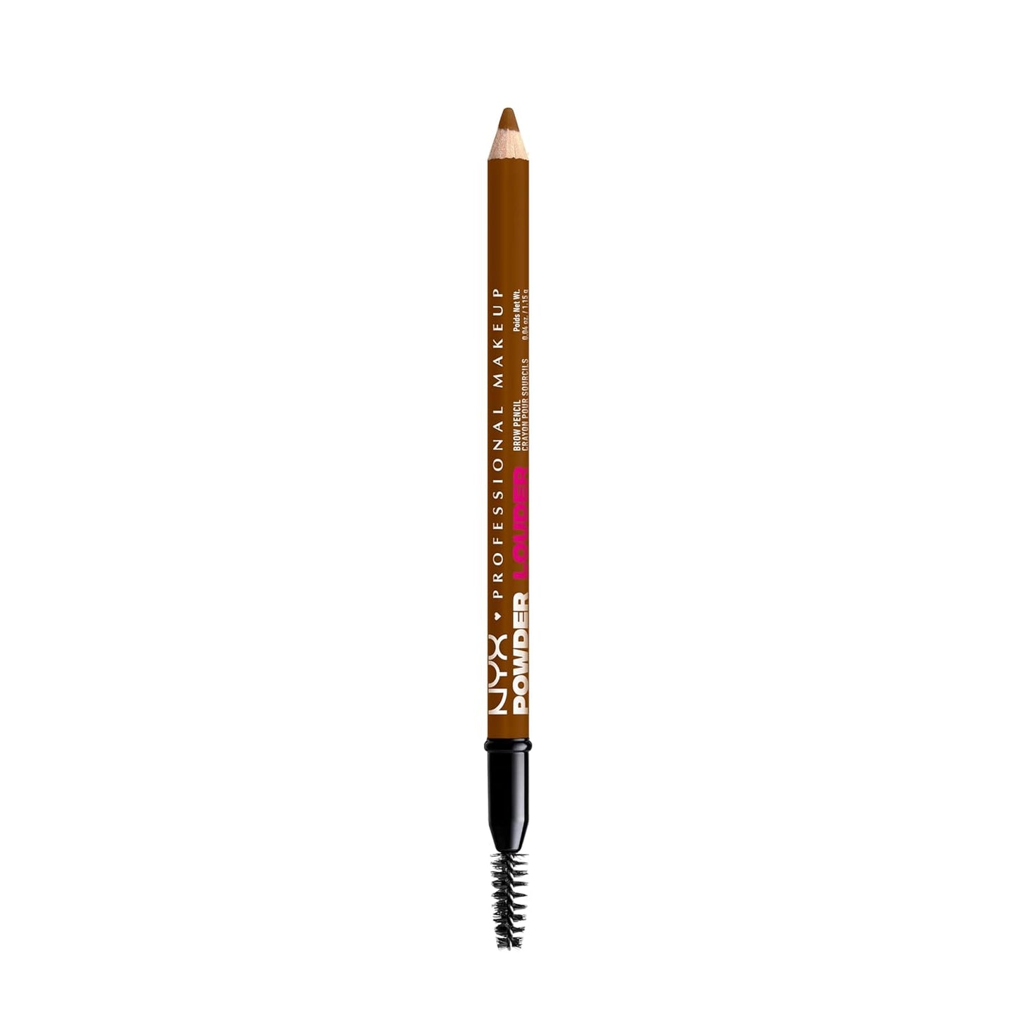 NYX PROFESSIONAL MAKEUP Powder Louder Eyebrow Pencil, Brow Pencil with Buildable Volume For Up To 12HR Wear, Vegan Formula - Auburn