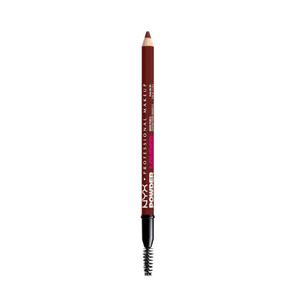 NYX PROFESSIONAL MAKEUP Powder Louder Eyebrow Pencil, Brow Pencil with Buildable Volume For Up To 12HR Wear, Vegan Formula - Black Cherry