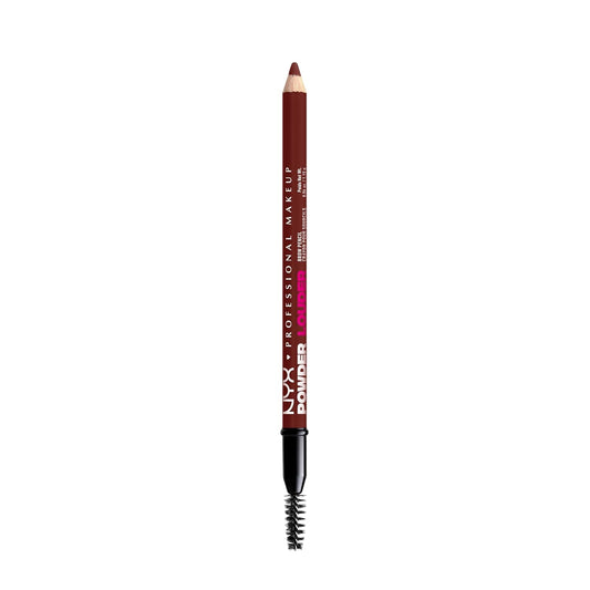 NYX PROFESSIONAL MAKEUP Powder Louder Eyebrow Pencil, Brow Pencil with Buildable Volume For Up To 12HR Wear, Vegan Formula - Black Cherry
