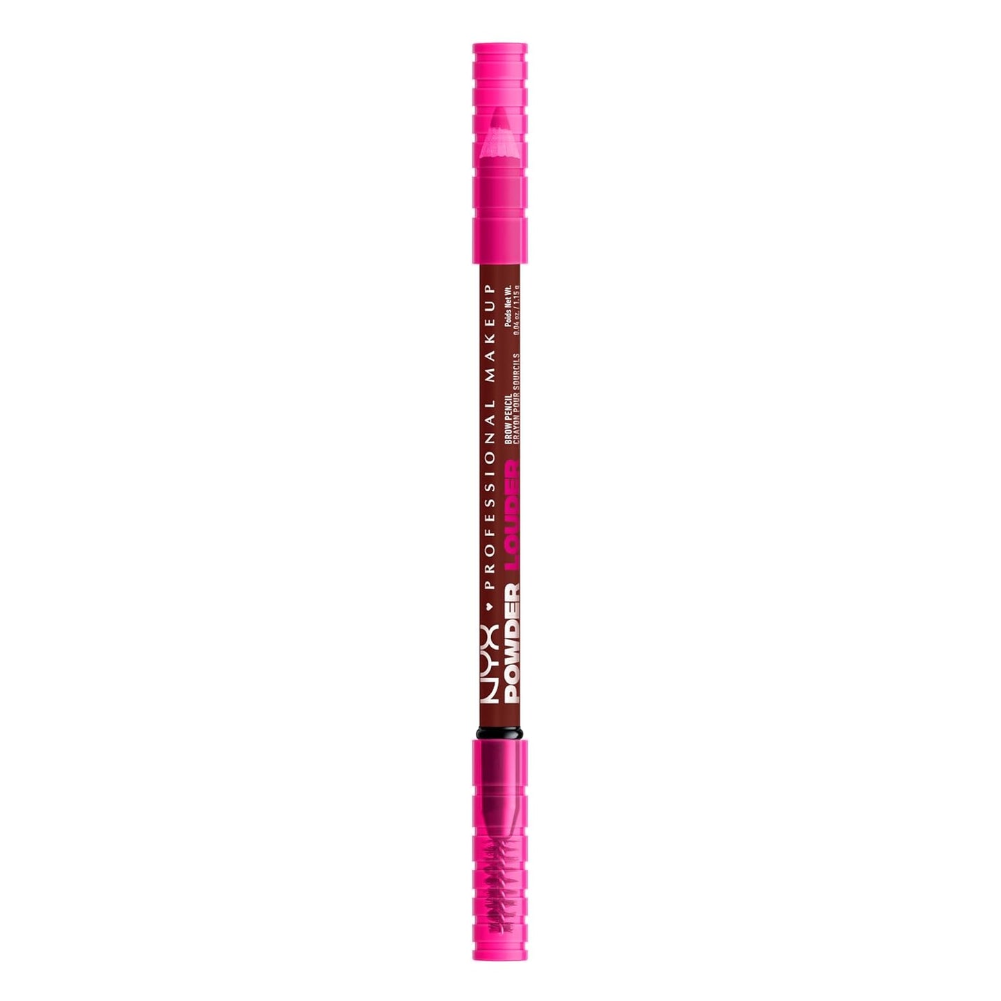 NYX PROFESSIONAL MAKEUP Powder Louder Eyebrow Pencil, Brow Pencil with Buildable Volume For Up To 12HR Wear, Vegan Formula - Black Cherry