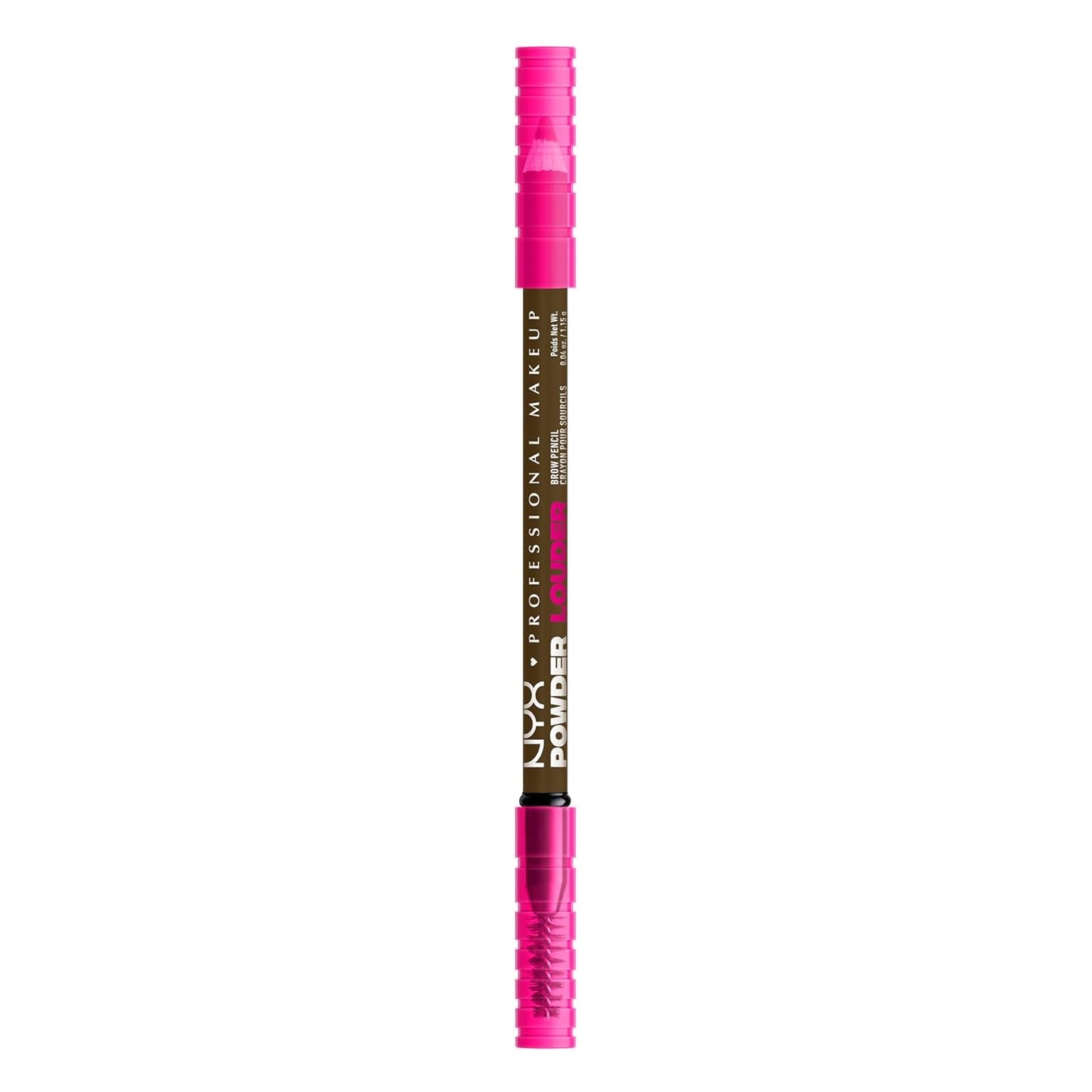 NYX PROFESSIONAL MAKEUP Powder Louder Eyebrow Pencil, Brow Pencil with Buildable Volume For Up To 12HR Wear, Vegan Formula - Taupe