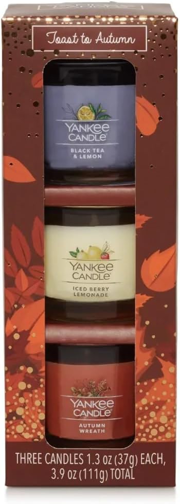 Toast to Autumn 3 Pack Fall Mini Jar Candles