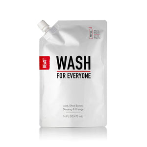 Beast Wash for Everyone 16oz Refill Pouch All-in-1 Hand & Body Wash