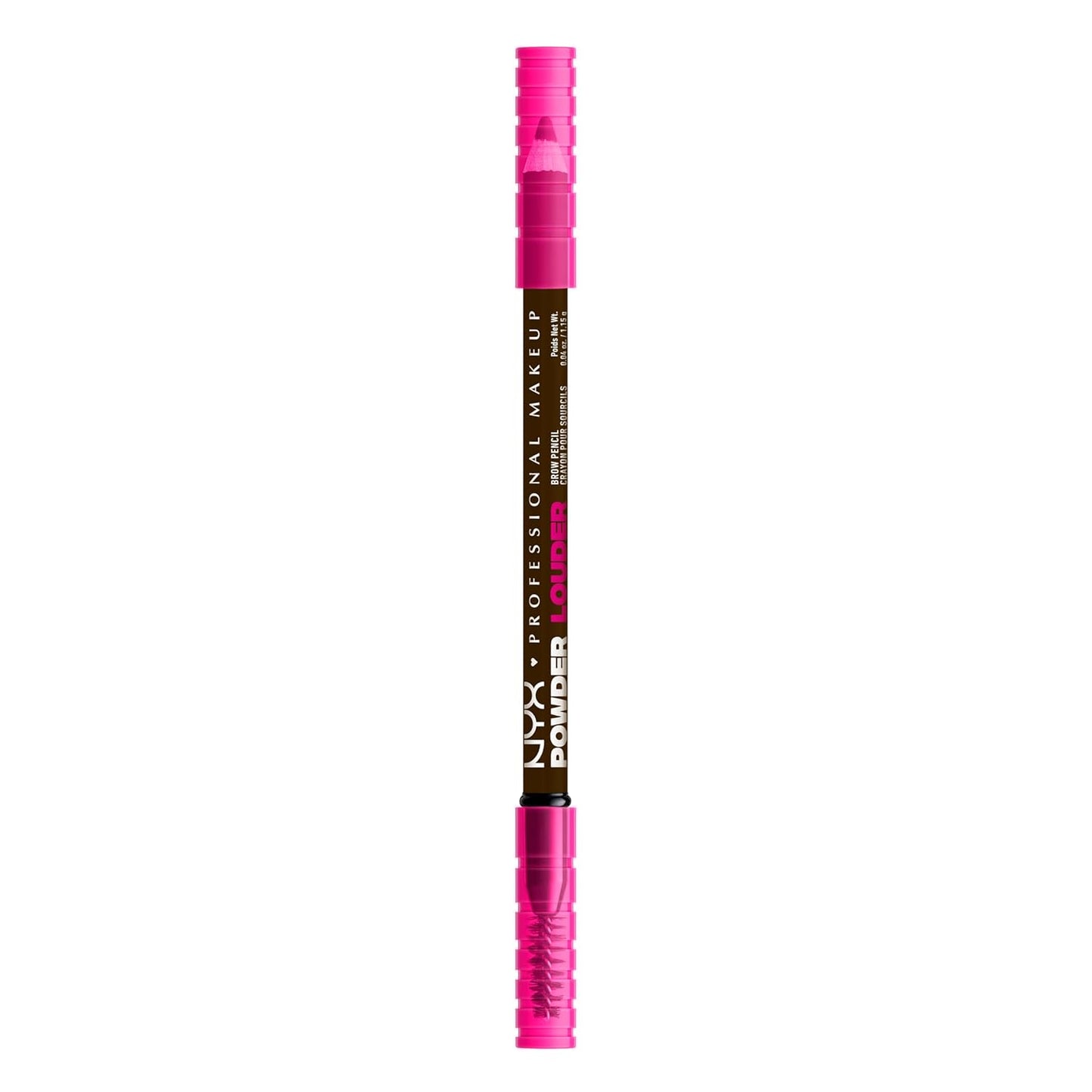 NYX PROFESSIONAL MAKEUP Powder Louder Eyebrow Pencil, Brow Pencil with Buildable Volume For Up To 12HR Wear, Vegan Formula - Ash Brown