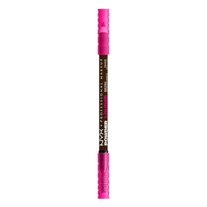 NYX PROFESSIONAL MAKEUP Powder Louder Eyebrow Pencil, Brow Pencil with Buildable Volume For Up To 12HR Wear, Vegan Formula - Ash Brown