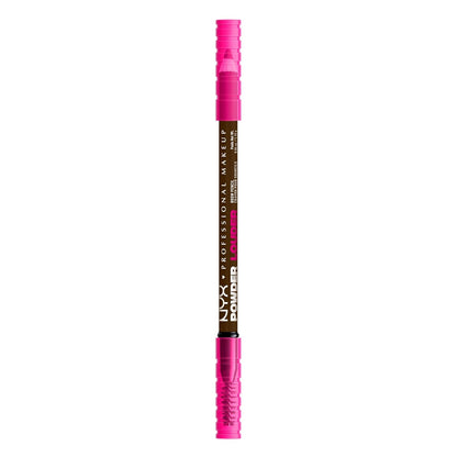 NYX PROFESSIONAL MAKEUP Powder Louder Eyebrow Pencil, Brow Pencil with Buildable Volume For Up To 12HR Wear, Vegan Formula - Espresso
