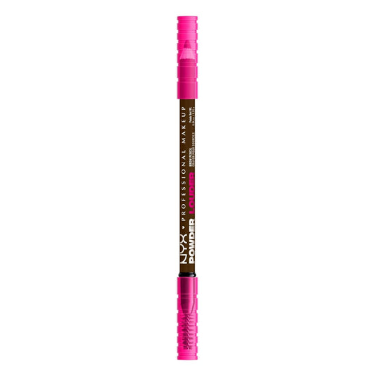 NYX PROFESSIONAL MAKEUP Powder Louder Eyebrow Pencil, Brow Pencil with Buildable Volume For Up To 12HR Wear, Vegan Formula - Espresso