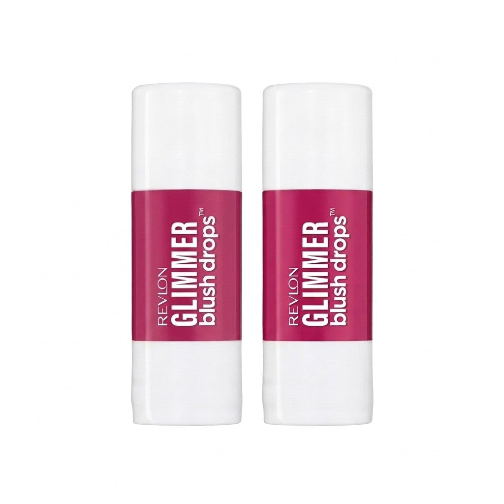 2 Pack Revlon Glimmer Blush Drops Liquid Cheek Blush 102 Pink It Over 0.32oz
