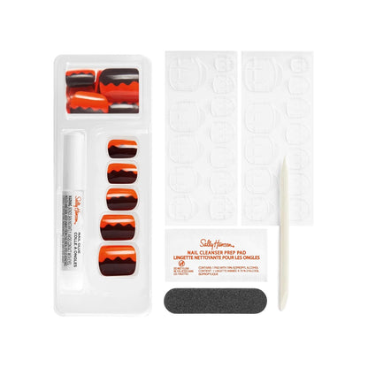 Sally Hansen Salon Effects Perfect Manicure Press On Nails When Chocolate Met PB Press On Nails Non Damaging Adhesive Tabs File Alcohol Pad Included