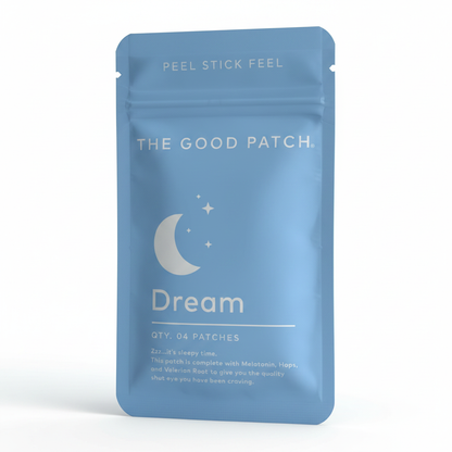 The Good Patch Dream Sleep Patches Melatonin Valerian Hops Sustained Release 4ct
