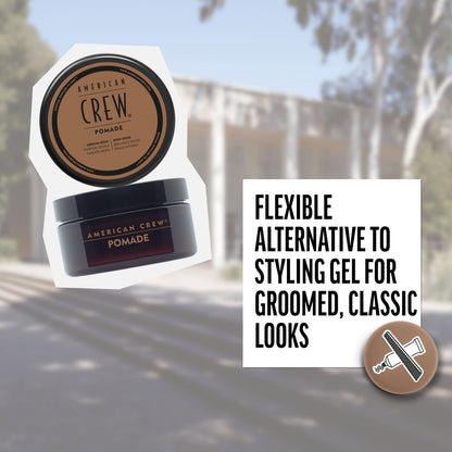 American Crew Pomade 2 Pack Men's Hair Styling Medium Hold High Shine 3oz Each