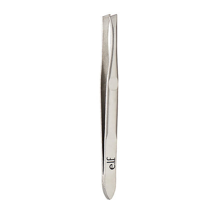 2 Pack e.l.f. Slant Tweezers Professional Stainless Steel Precision Hair Removal