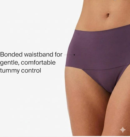 SPANX supersmooth Undie-tectable Thong - Comfortable Core Control - Large, Prune