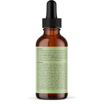 Mielle Organics Rosemary Mint Hair Oil with Biotin, 2 oz | Hair strengthening