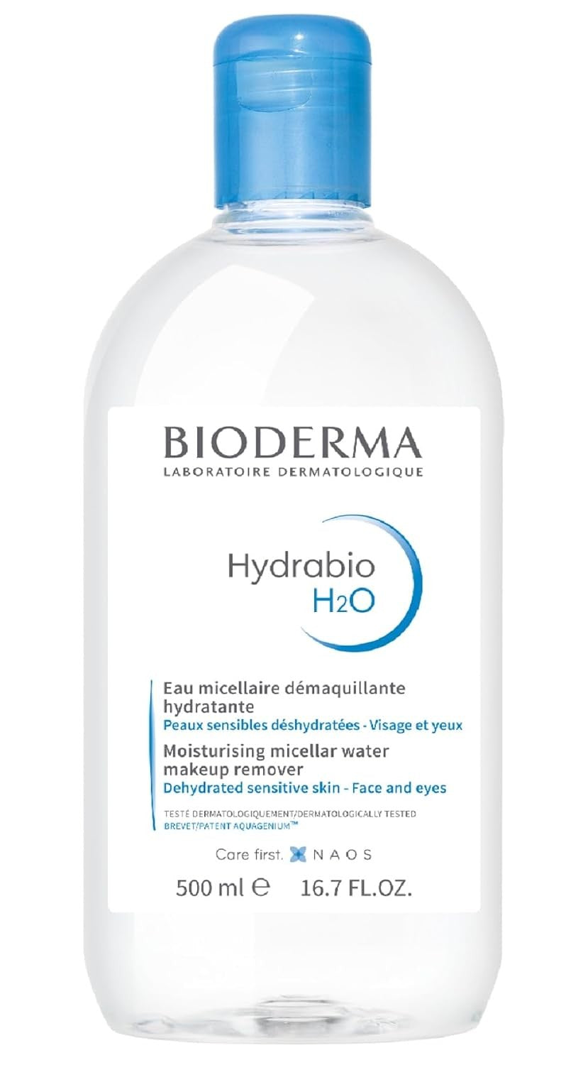 2 Pack Bioderma Hydrabio H2O Micellar Water 500ml Cleanser Makeup Remover