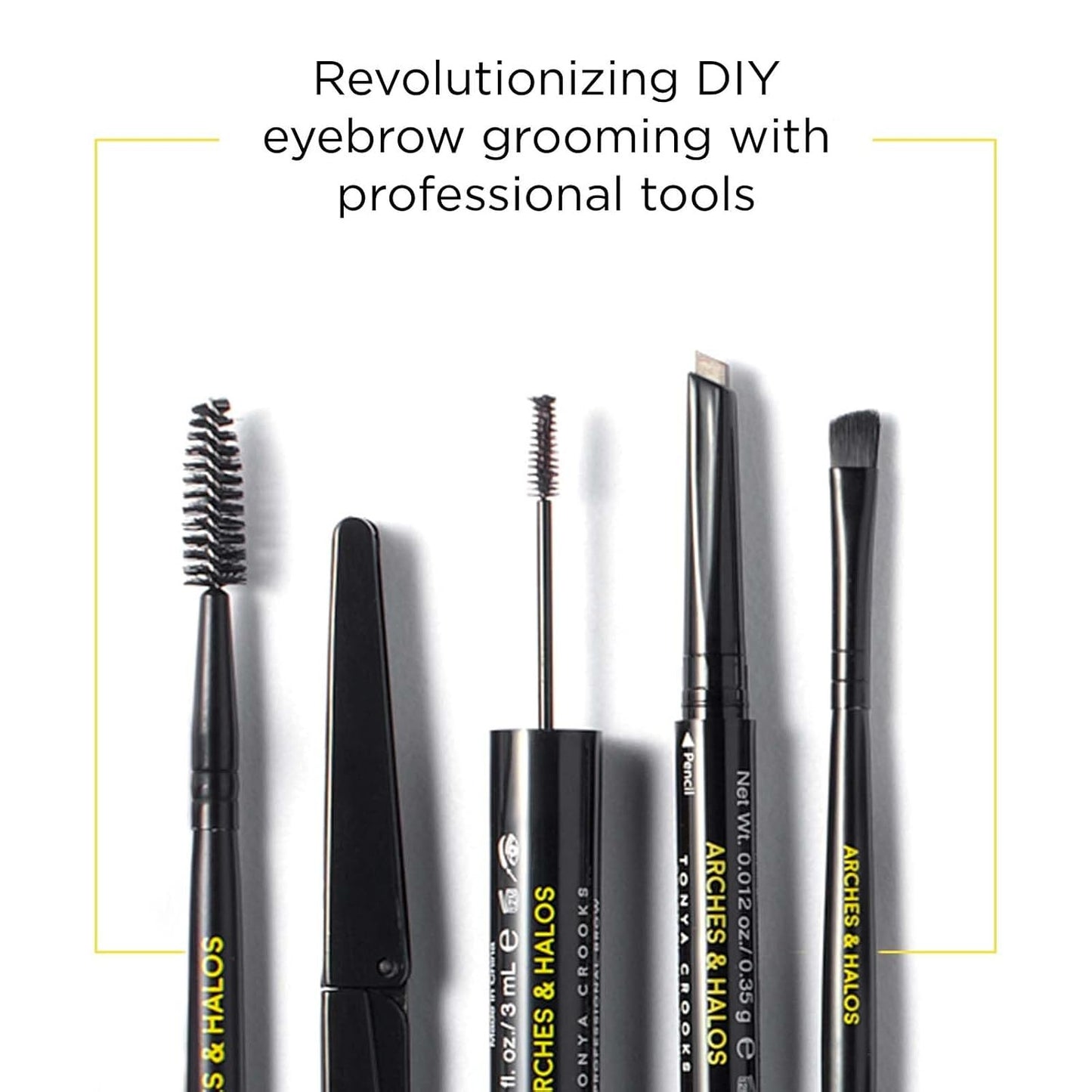 Arches Halos Natural Hold Brow Gel Coat Condition Brows Vegan Cruelty Free Makeup Clear 0 1 oz