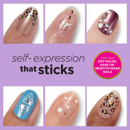 Sally Hansen Salon Effects Nail Accents Sweet Life Nail Art Decals Easy to Use No Commitment Use On Nail Polish or Bare Nails Mix Match