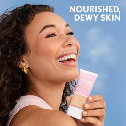 COVERGIRL Clean Fresh Nourishing Skin Tint, 630 Deep/Dark, Liquid Foundation.
