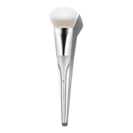 e l f Precision Airbrush Blender Angled Makeup Brush For Applying Liquids Creams Or Powders Creates Sheer Or Full Coverage Vegan Cruelty Free