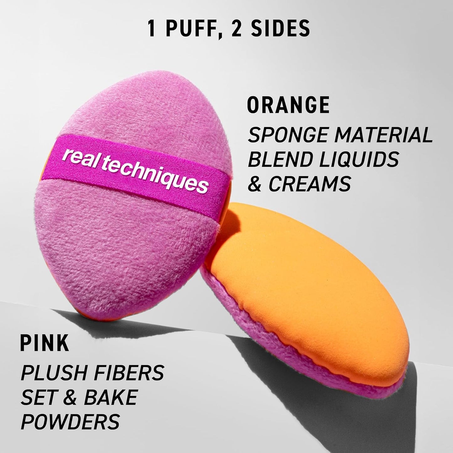 Real Techniques Miracle 2-In-1 Powder Puff, 1 Count