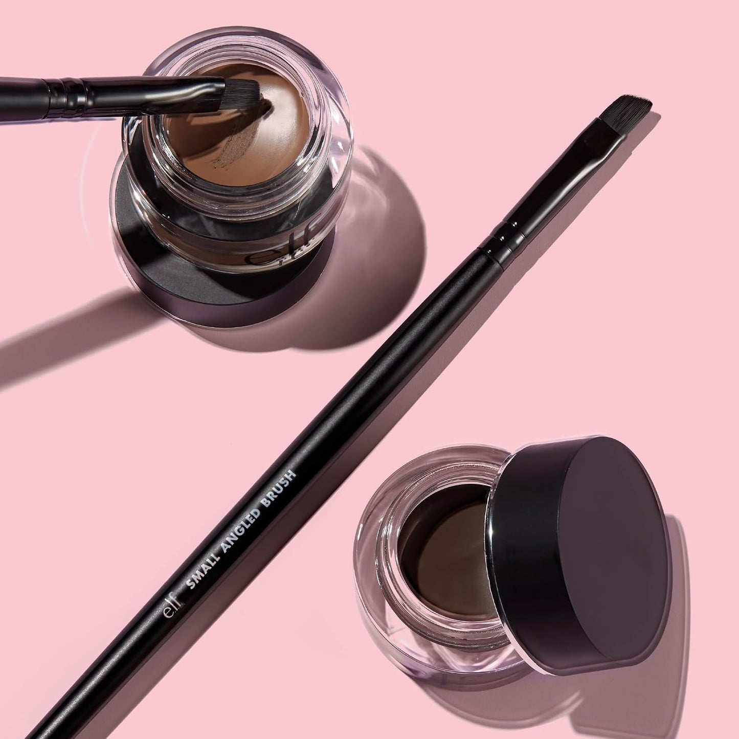 e.l.f. Lock on Liner and Brow Cream, Medium Brown, 0.19 oz