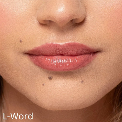 W7 Culture Satin Lipstick L-Word - Nude Mauve Pink Creamy Lip Color Vegan