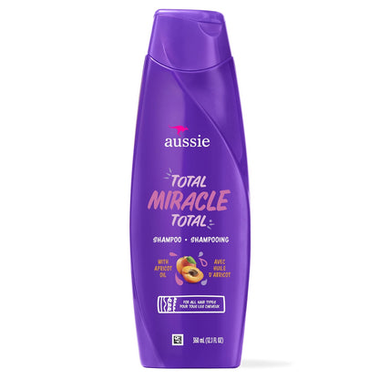 Aussie Total Miracle Shampoo for All Hair Types 12.1 fl oz