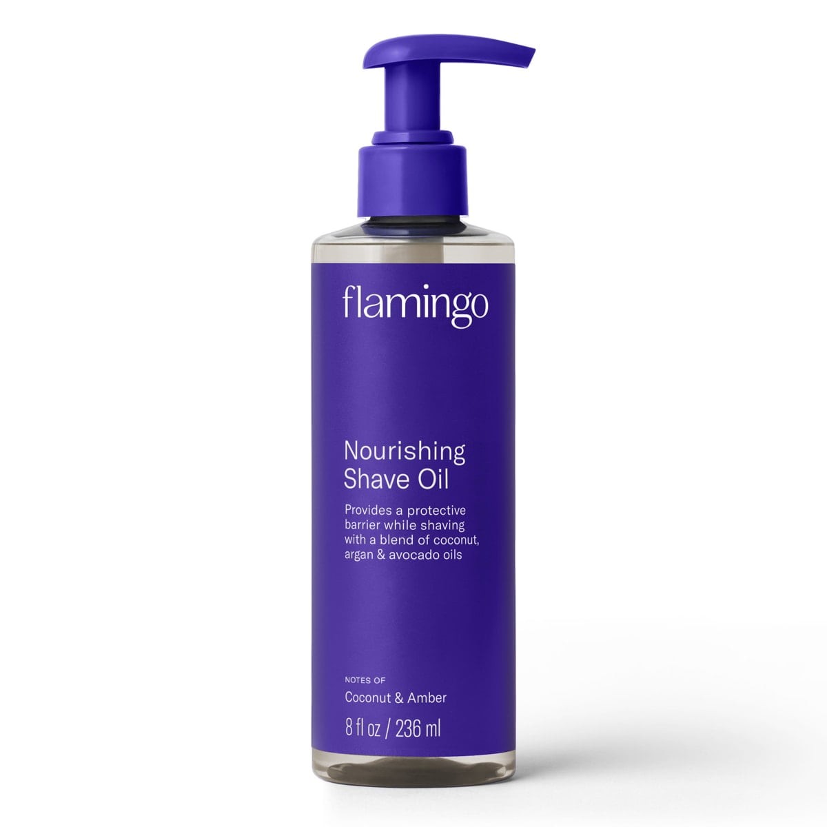 Flamingo Women's Nourishing Shave Oil, Coconut and Amber, 8 oz