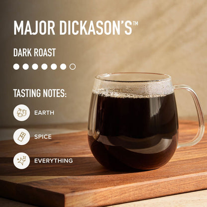 Peet's Coffee Major Dickason's Blend Premium Dark Roast K-Cup Coffee Pods, 75 Ct